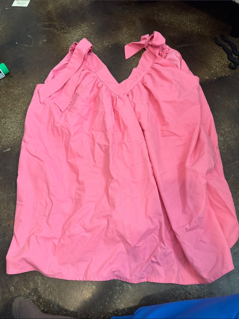 Pink Lily Pink Tie-Strap V-Neck Tank